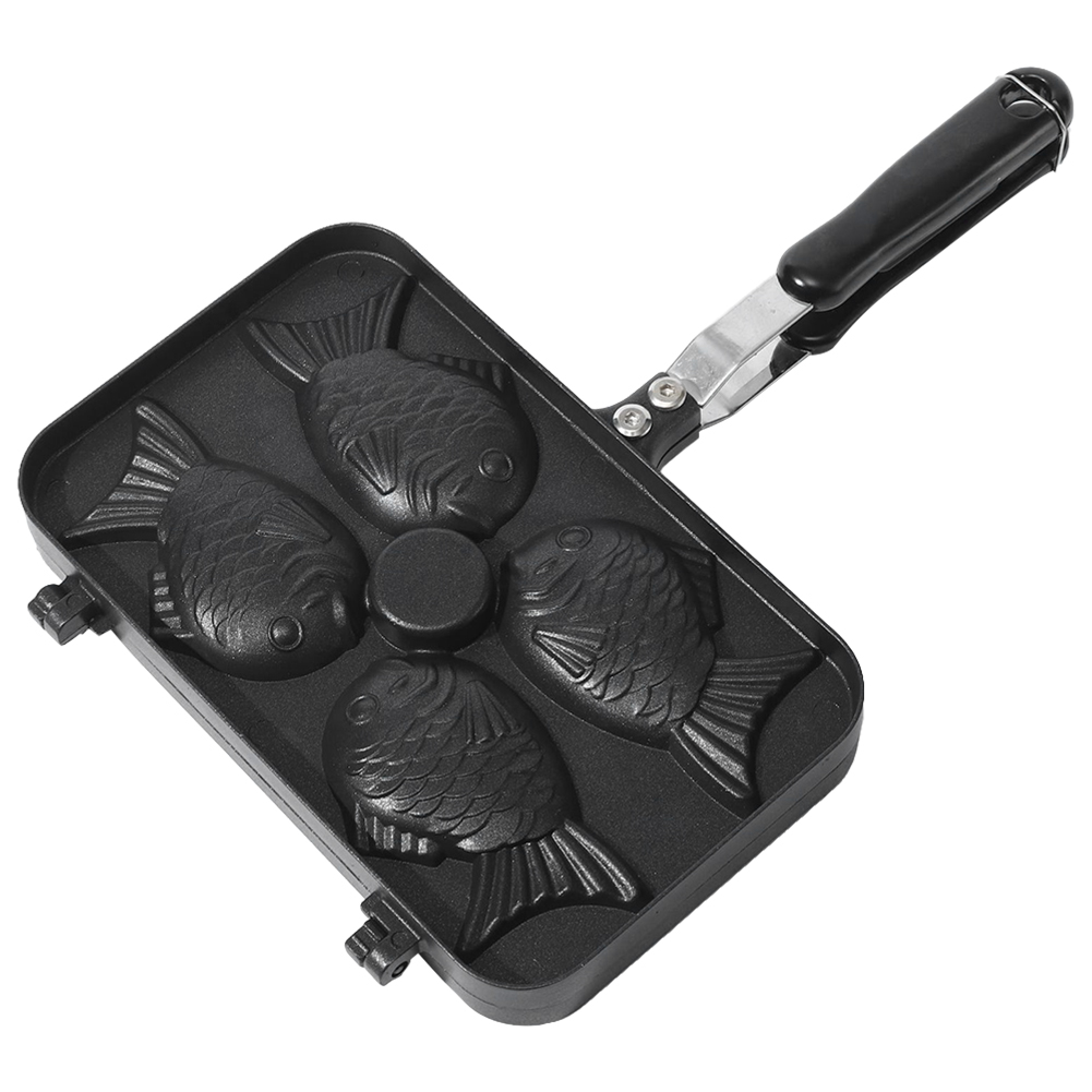 Tteokbokki Rice Cake - Four Fish Shaped Taiyaki Dessert Waffle