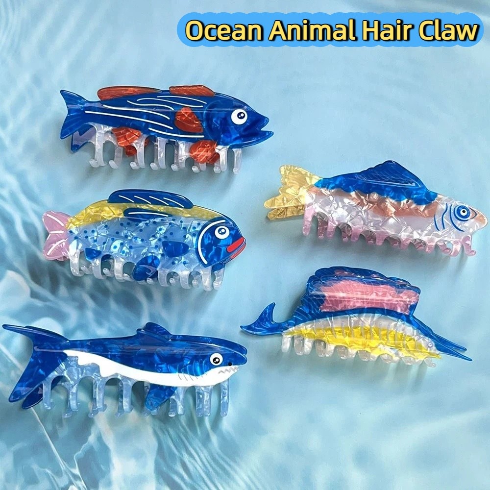 Hairpin Ocean Animal Hair Claw - đánh giá và giá Lifestyle In Korean