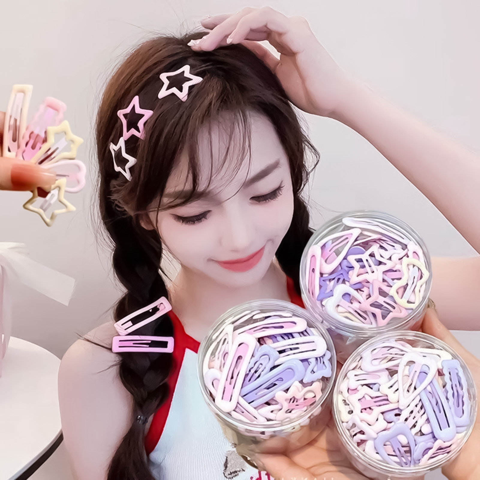 3PCS Sweet Style Headwear Pins - đánh giá và giá Lifestyle In Korean